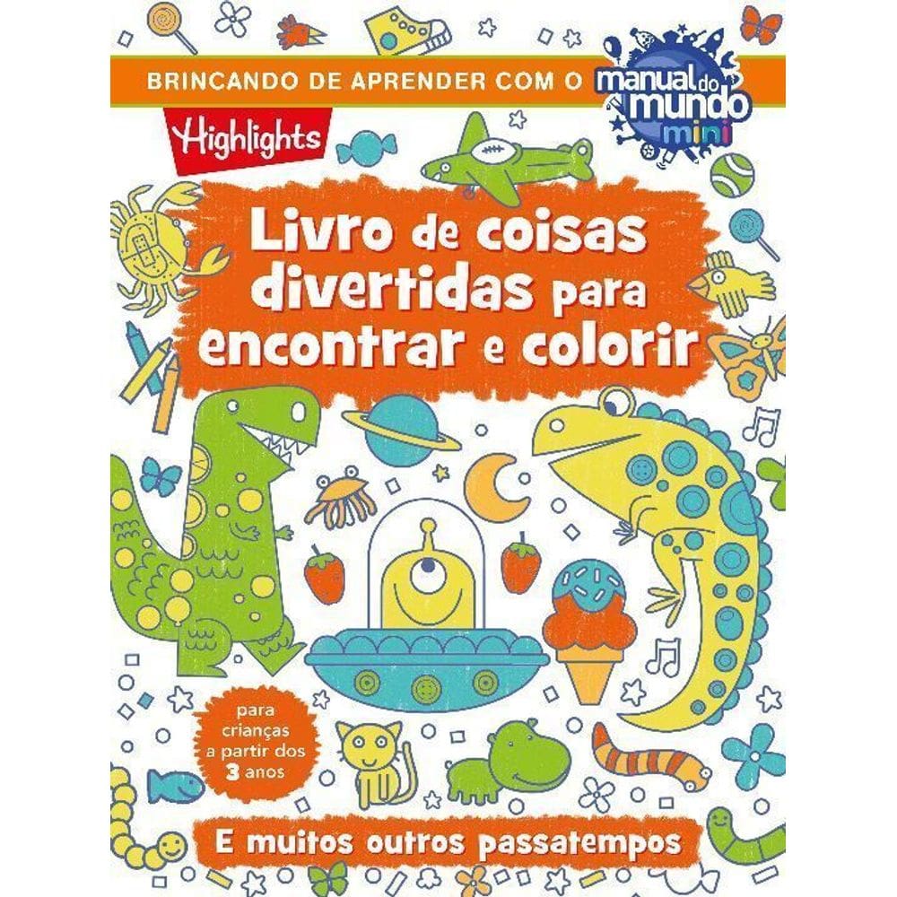 Livro de Coisas Divertidas Para Encantar e Colorir