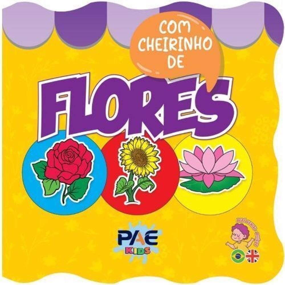 Livro de Banho Com Cheirinho - Flores