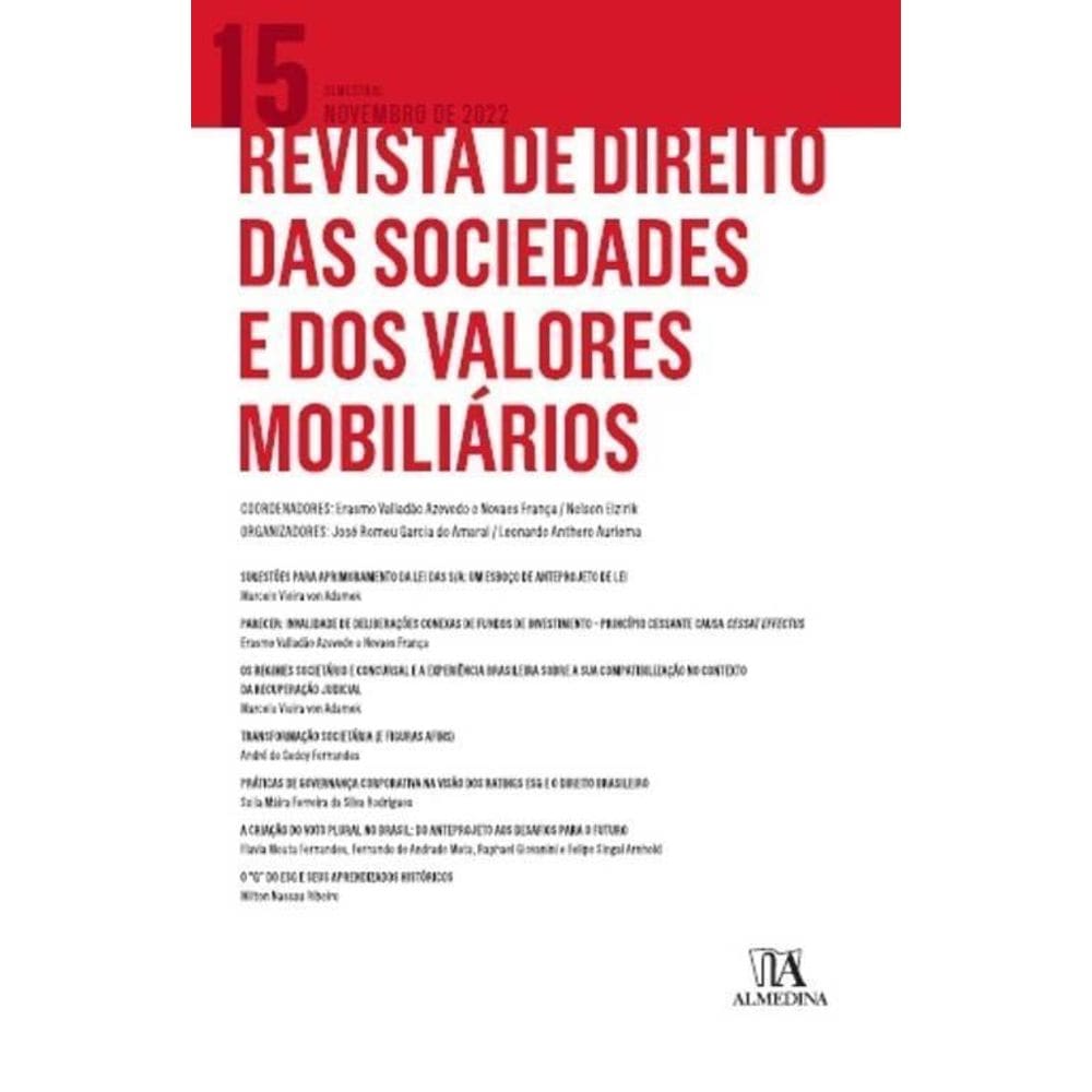 Revista de Direito Soc.val.mobiliarios - 15Ed/22