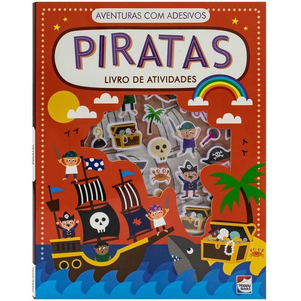Aventuras Com Adesivos - Livro de Atividades: Piratas