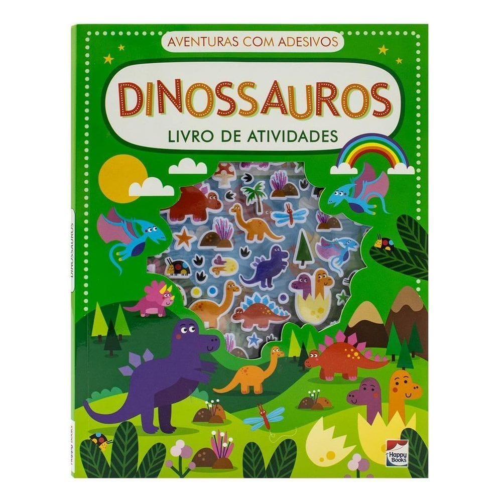 Aventuras Com Adesivos - Livro de Atividades: Dinossauros