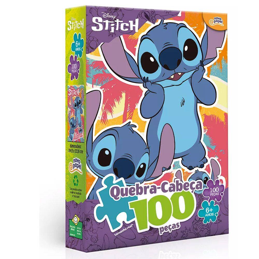 Quebra Cabeça Disney Stitch 100 Peças - Toyster 8076