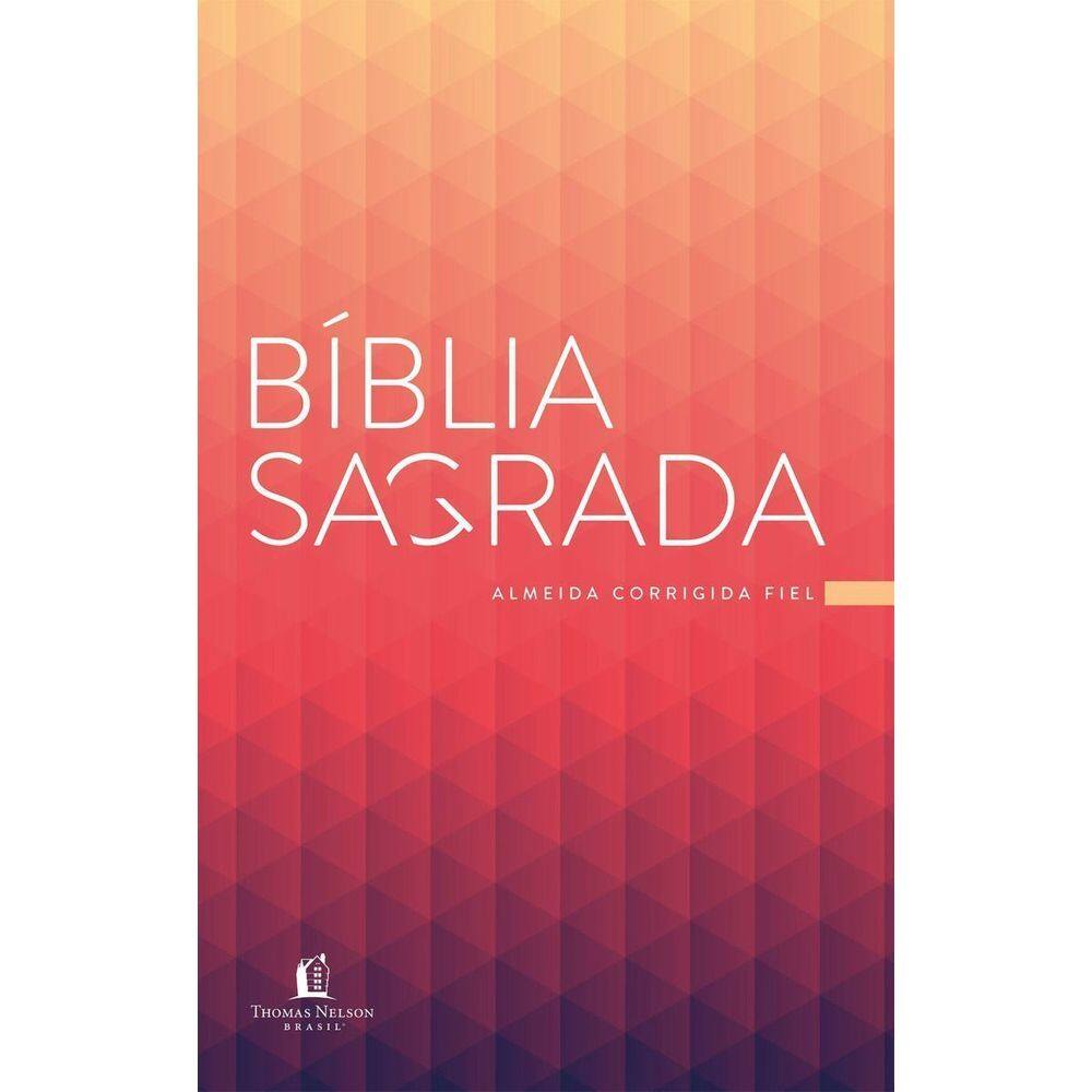 Bíblia Acf Prisma Coral, Brochura, Econômica