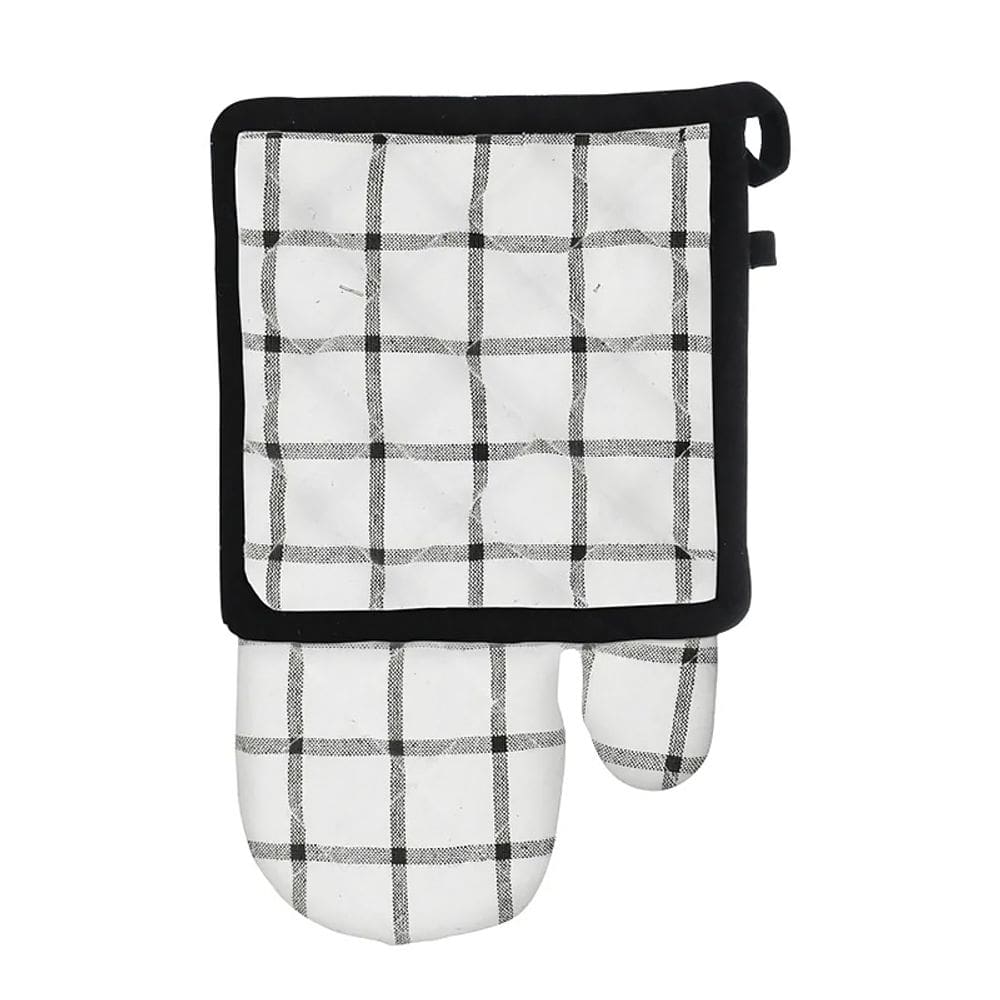 Luva e Descanso de Panela Chess Branco e Preto TCDO002BR - Hauskraft