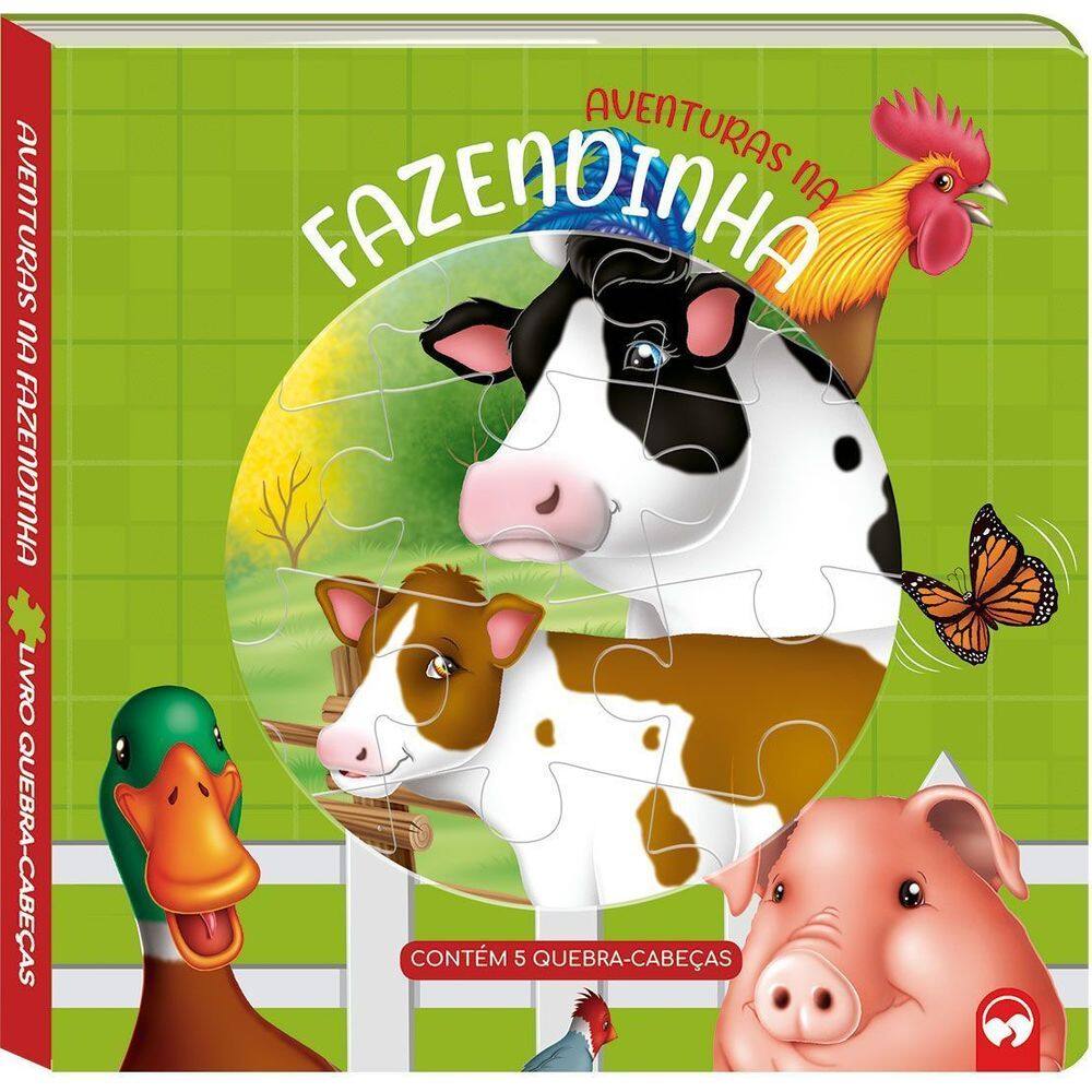Aventuras na Fazendinha - Livro Quebra-Cabeças