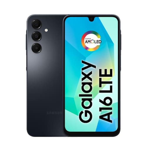 imagem-Smartphone Samsung Galaxy A16 4G 128GB 4GB RAM Câmera Traseira Tripla 50MP + 5MP + 2MP Selfie 13MP Tela 6.7" Preto