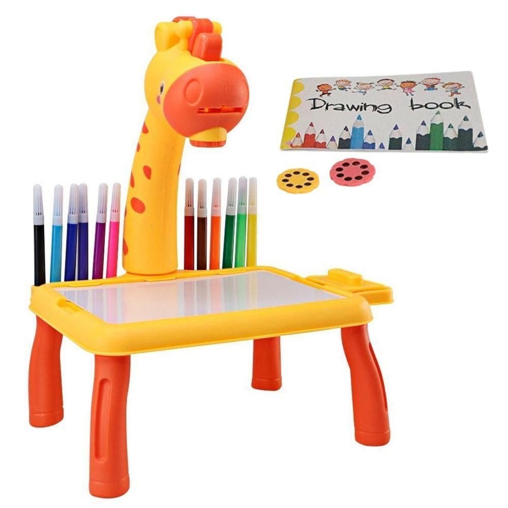 Mesinha Girafa Lousa Com Projetor De Desenho Interativo Infantil