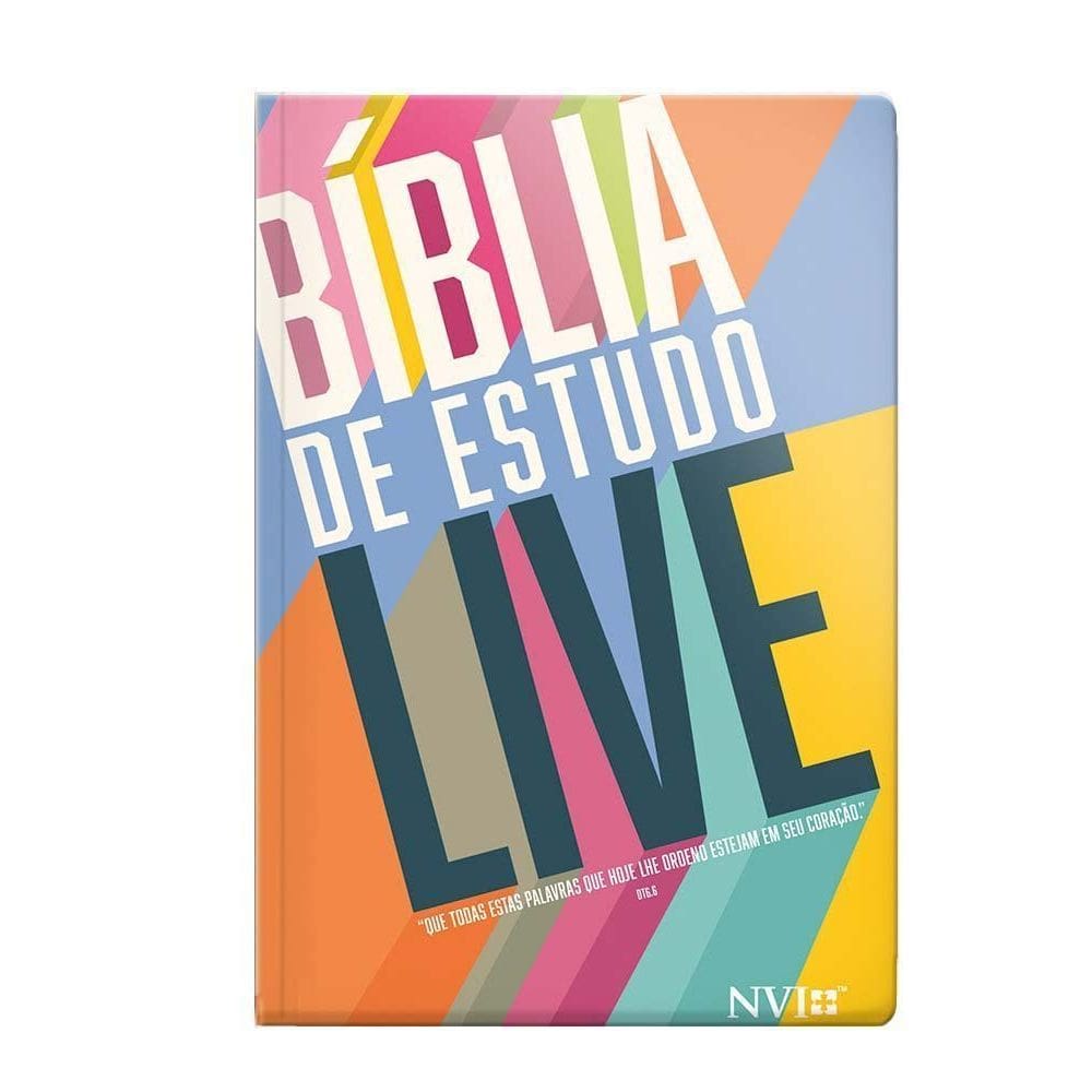 Bíblia De Estudo Live - Nvi - Tone - Descobrindo o Mundo Com Cristo