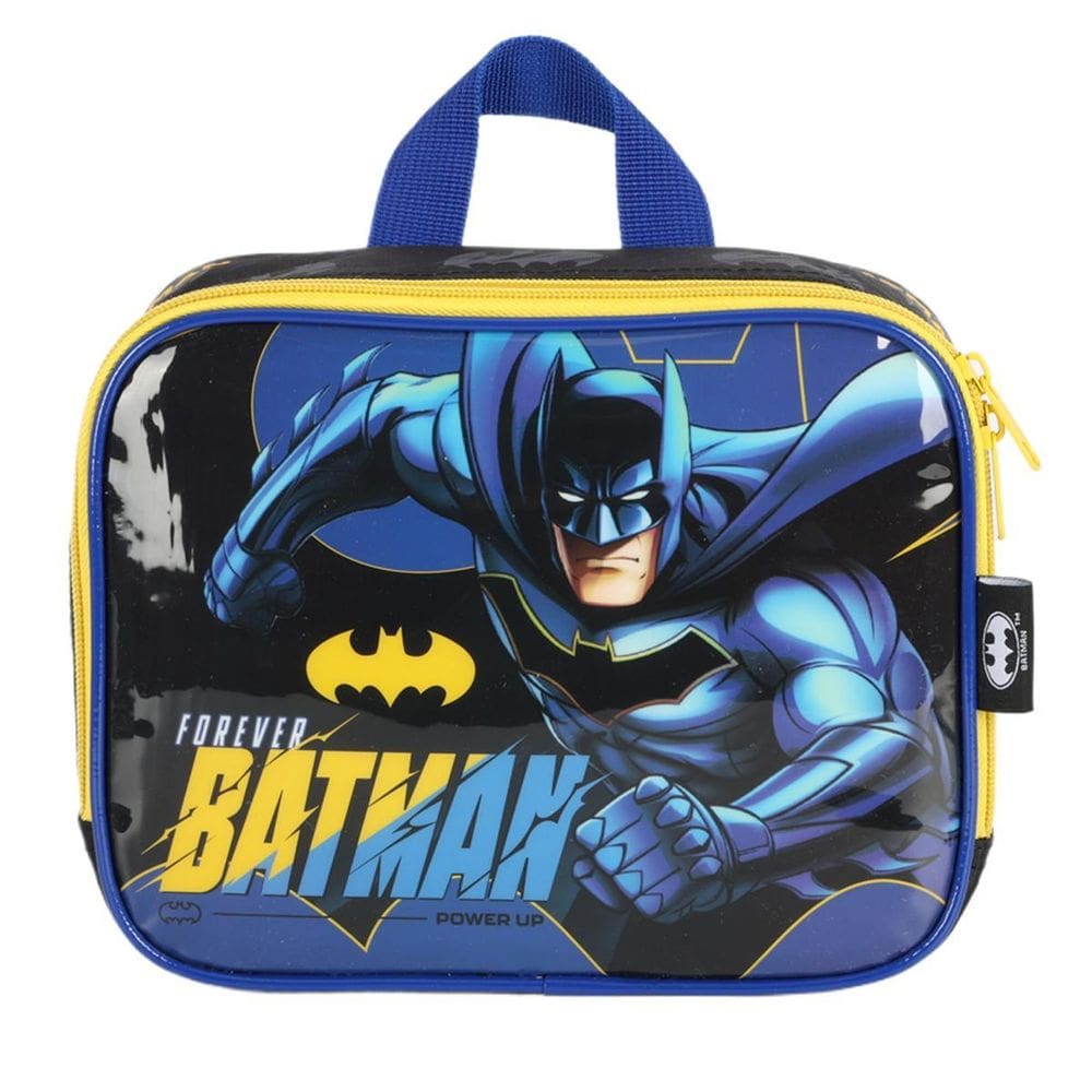 Lancheira Batman Térmica Escolar Infantil Merendeira Azul