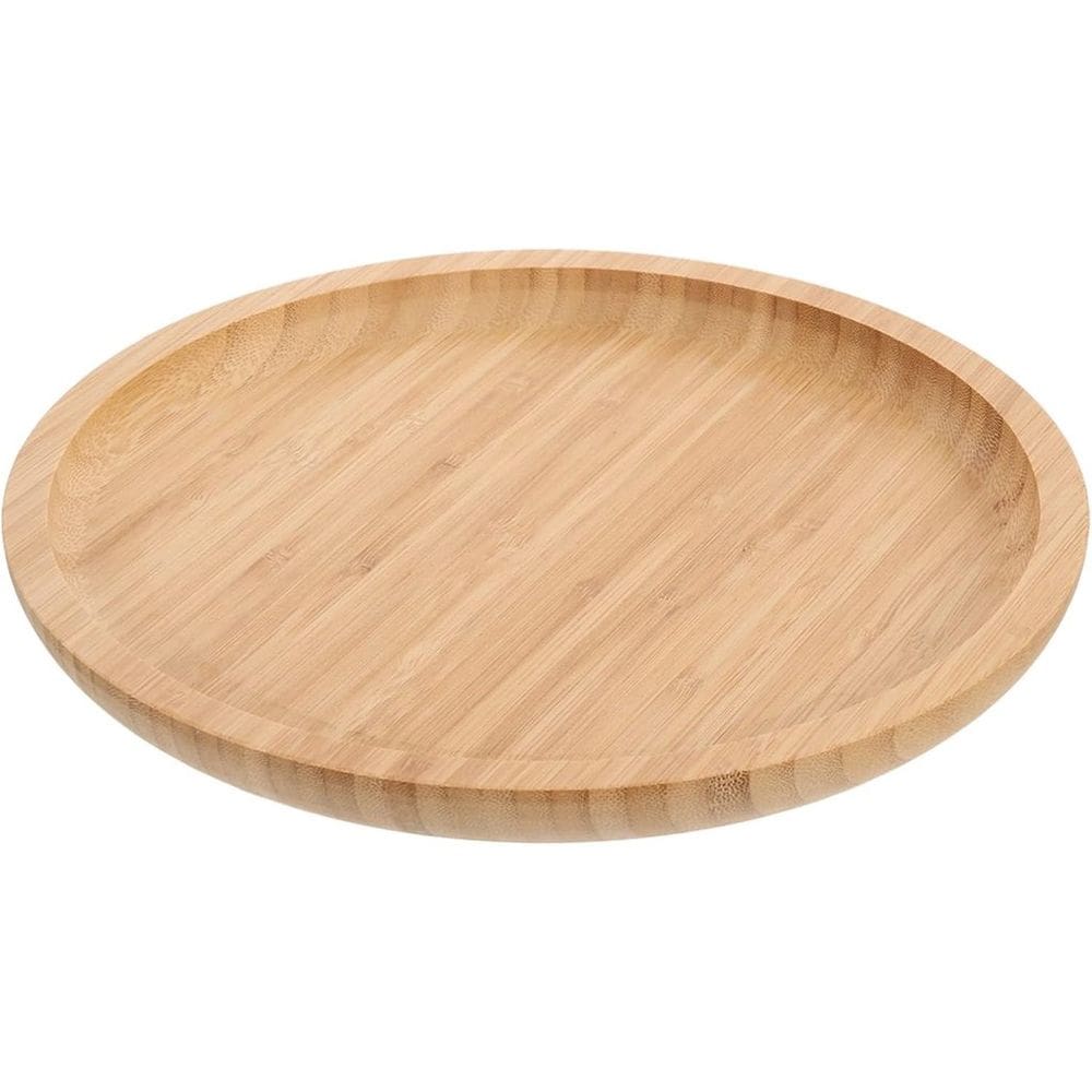 Bandeja Redonda Bambu Petisqueira 25x1,5cm