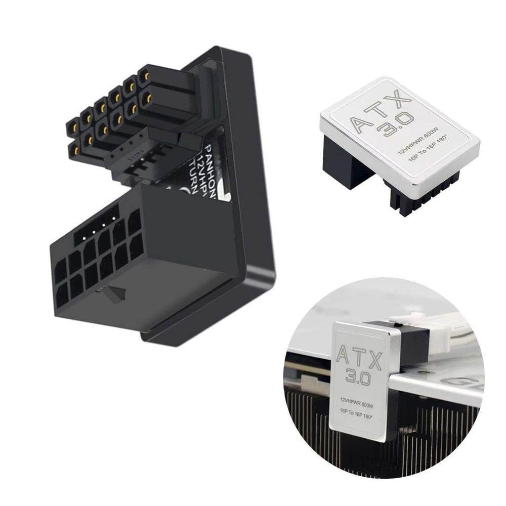Adaptador Pcie 5.0 Placa De Video 180 Graus 12Vhpwr Para Rtx