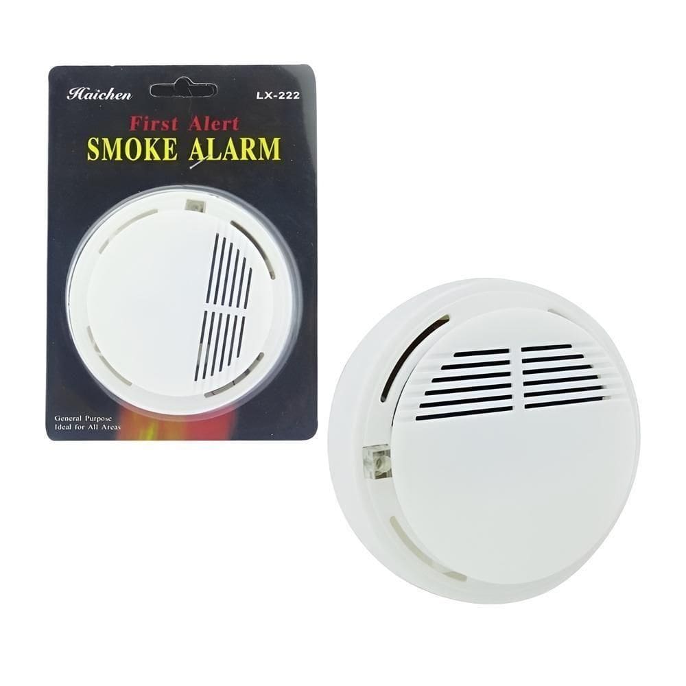 Detector De Fumaca Sensor De Incendio Alarme Sonoro Residencial Industrial Fogo Sem Fio Visual Sonoro