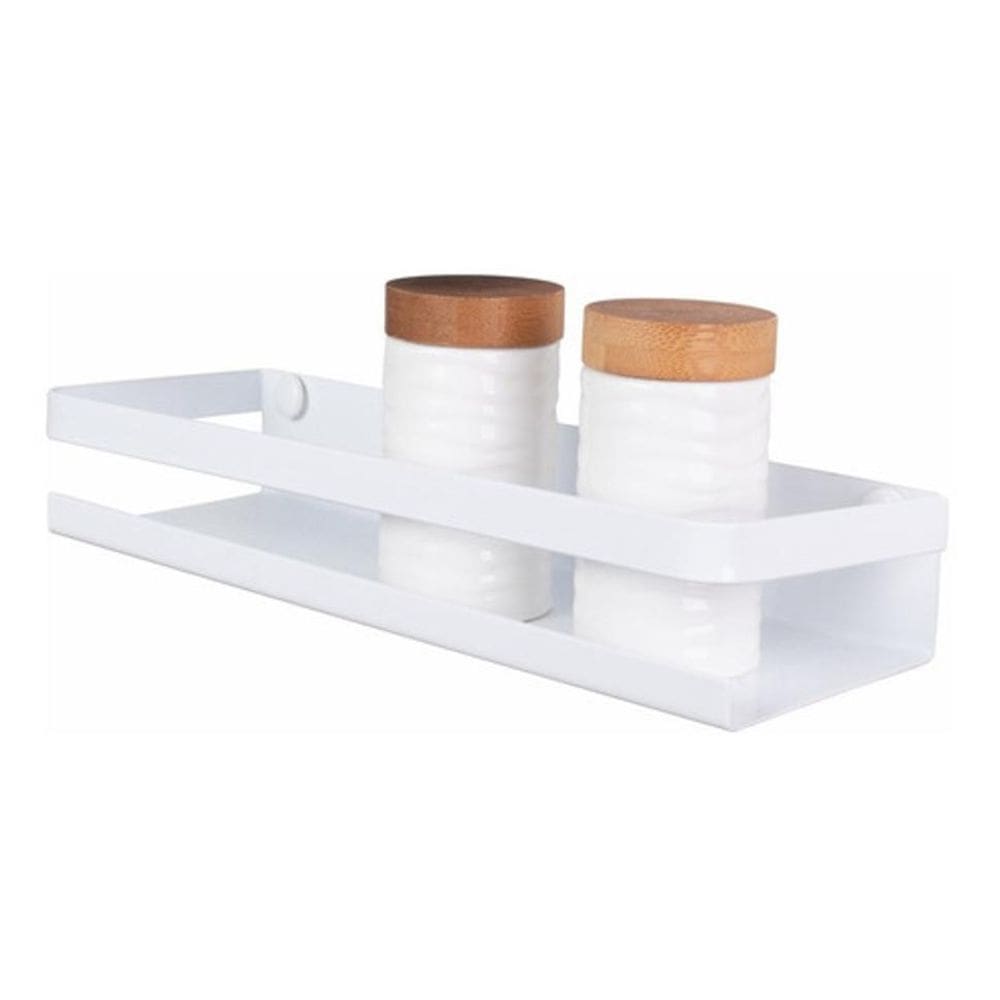 Prateleira Utensílios Cozinha Temperos Branca Brilho 30Cm