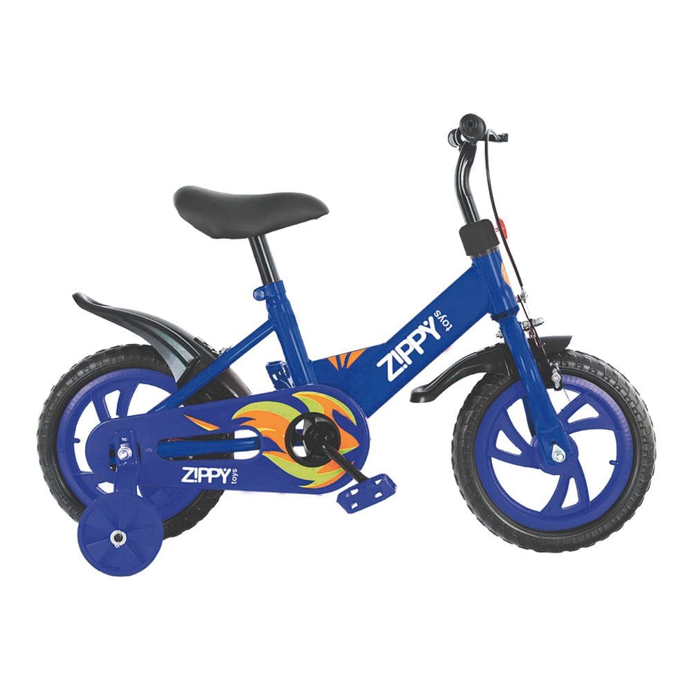Bicicleta Infantil Aro 12 Com Rodinha Zippy Toys Cor Azul