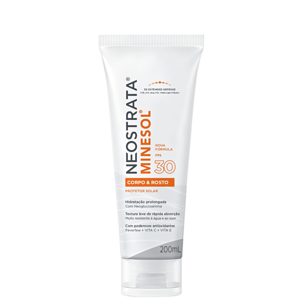 Protetor Solar NeoStrata Minesol Rosto & Corpo FPS 30 200ml