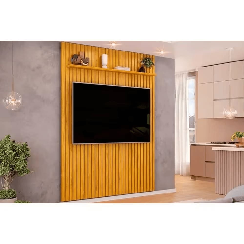 Painel Pratic 1830X2400 Cedro Tv 65 Polegadas - Dj