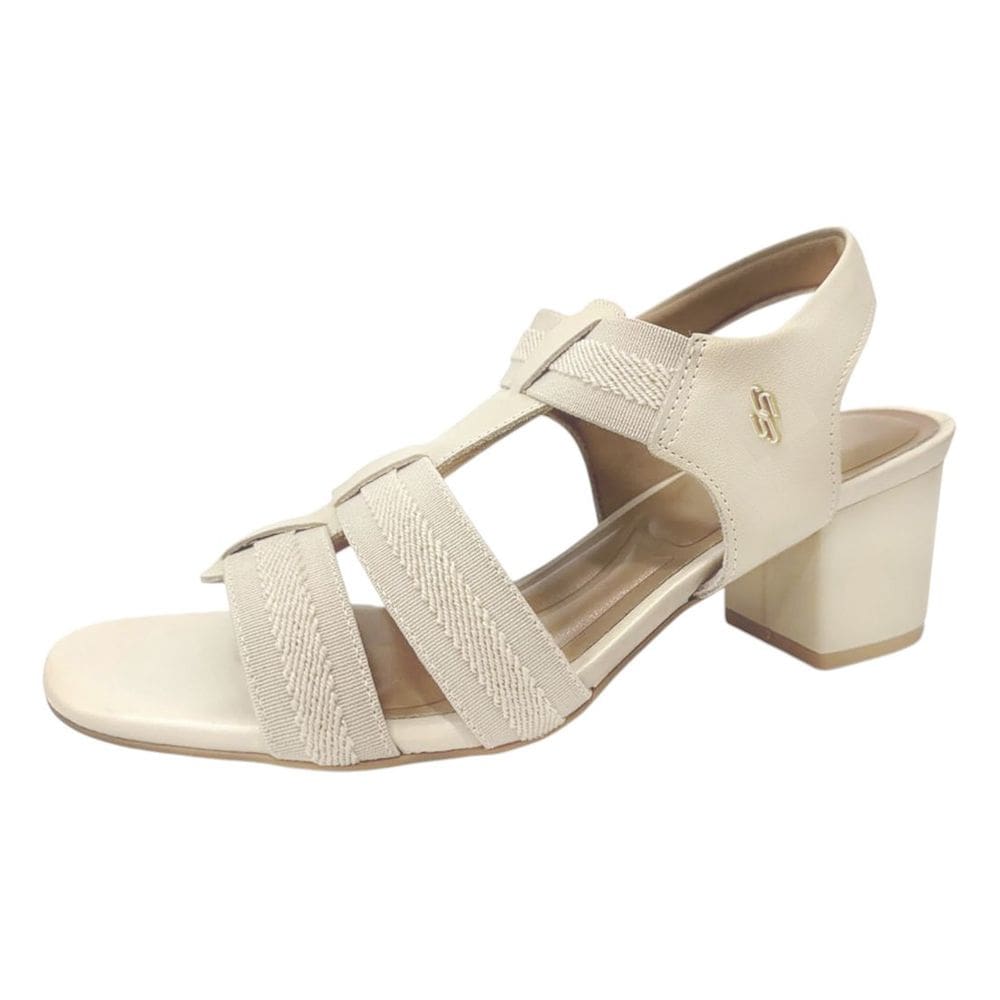 Sandália Feminino Salto Bloco Fácil Calce Conforto Usaflex