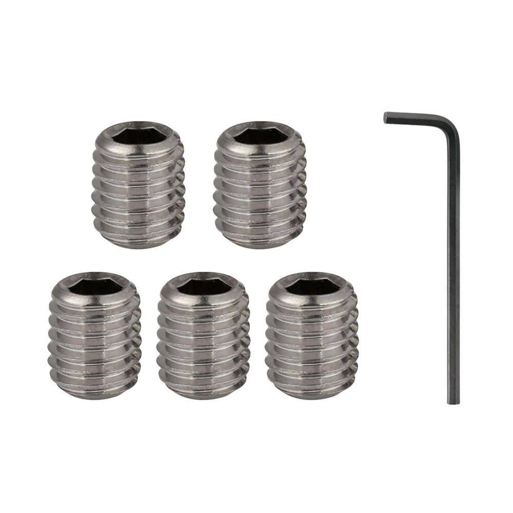 Kit Com 5 Parafusos Allen Sem Cabeça M4X12Mm Aço Inox Chave