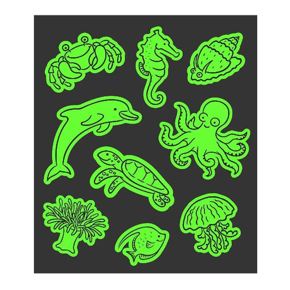 Glowfun Tatuagem Infantil Brilha No Escuro Mar Adentro