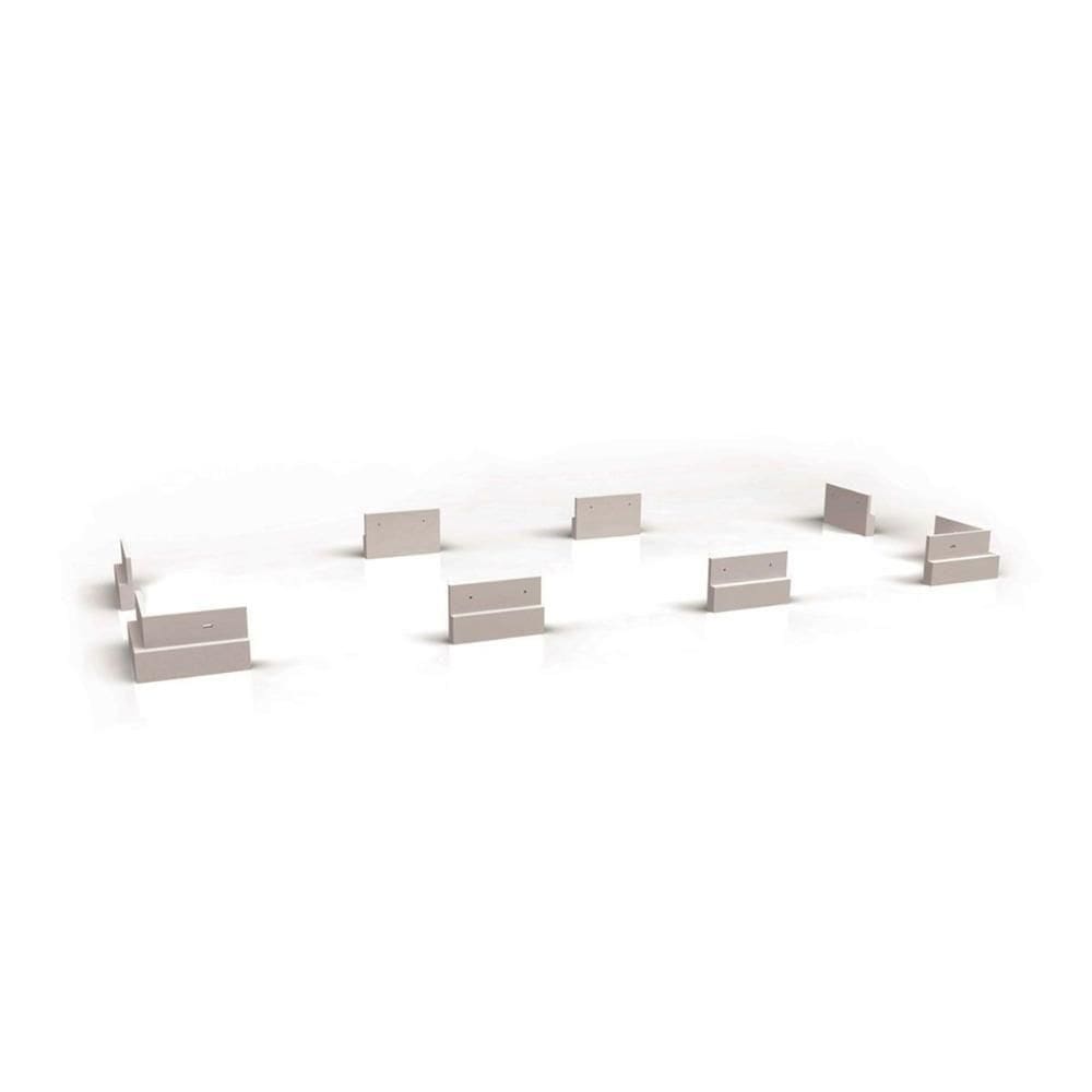 Multiuso De Cozinha Kit 8 Pés Pvc B110 Branco - Kappesberg