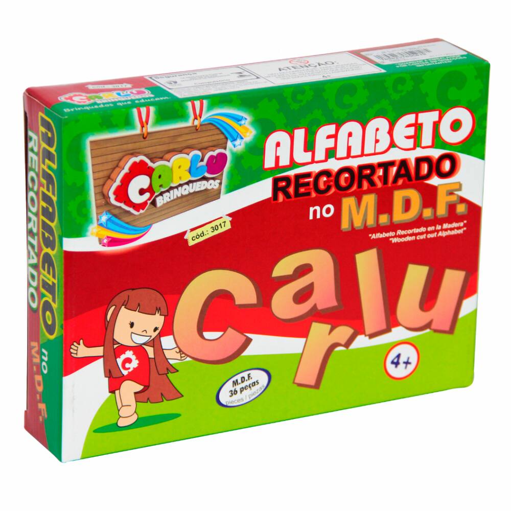 Alfabeto Recortado Pequeno Jogo Educativo, 4+ Anos