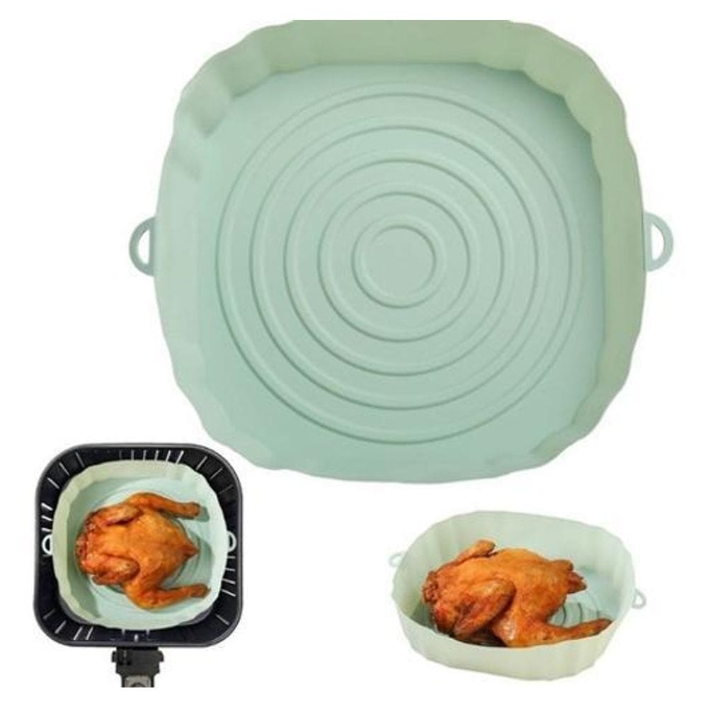 Forma De Cesto Forro Protetor Para Air Fryer De Silicone