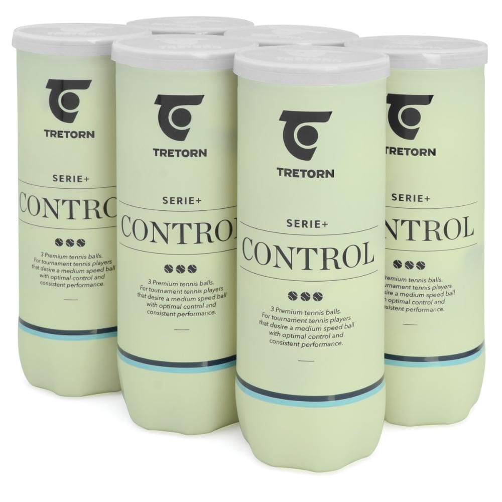 Bola de Tênis Tretorn Serie+ Control Pack com 6 tubos