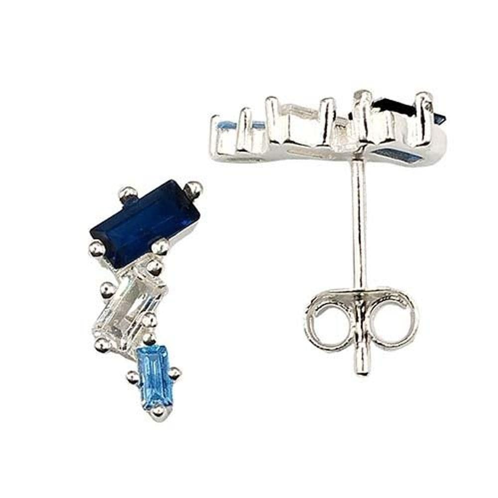 Brinco Delicado Rosa E Roxo Prata 925