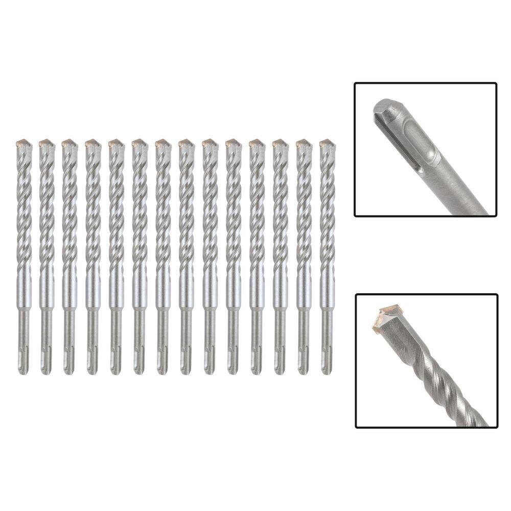 Jogo 14 Brocas SDS Plus 18x310 mm Aço Carbono Tungstênio
