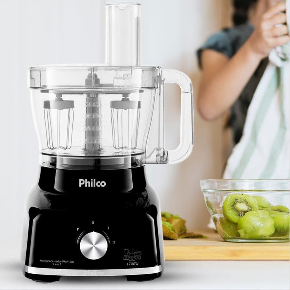 Multiprocessador Philco PMP1600P 9 em 1 2 velocidades 1700W | Extra