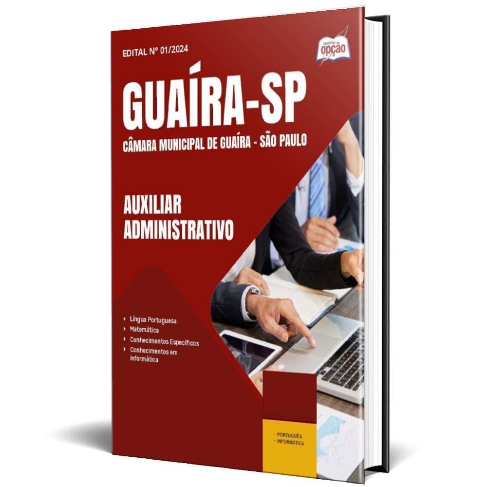 Apostila Câmara Guaíra Sp 2025 - Auxiliar Administrativo