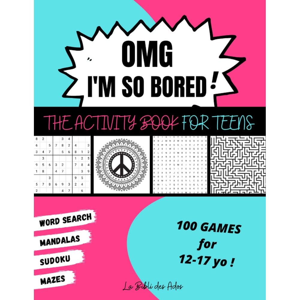 Livro de atividades OMG, estou tão entediado! para adolescentes de 12 a 17 anos