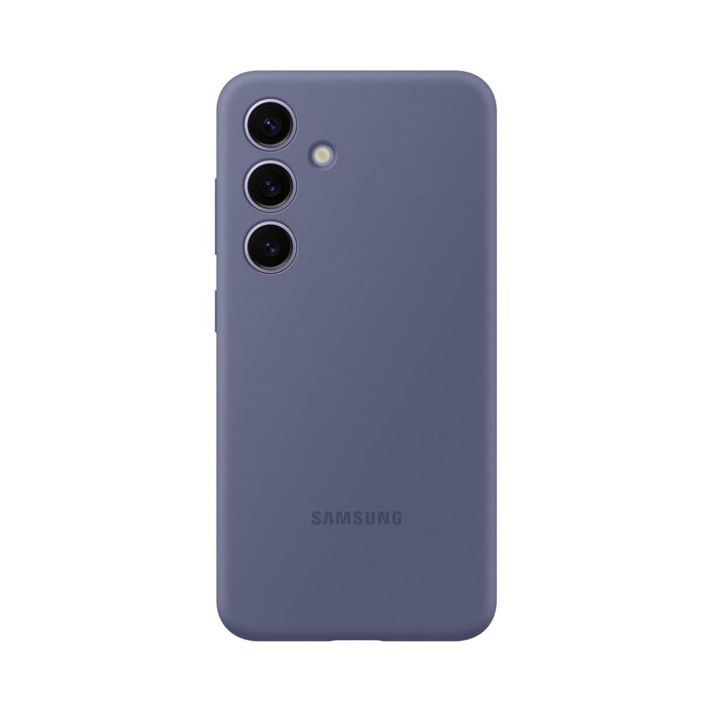 Capa de telefone Samsung Galaxy S24 protetora de silicone violeta