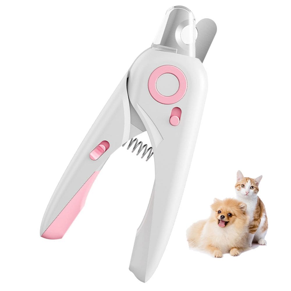 Cortador de Unha Pet Cao Gato Cachorro Animal de Estimaçao Lixa de Unha Laterna Luz Led Confortavel Resistente Seguro Eficiente