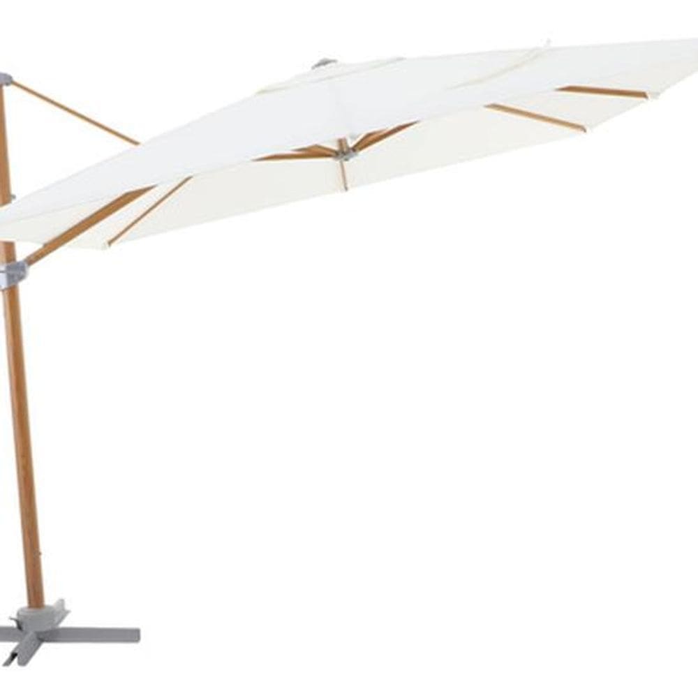 Ombrelone Lateral De Alumínio Para Jardim 264x286x286 Cm