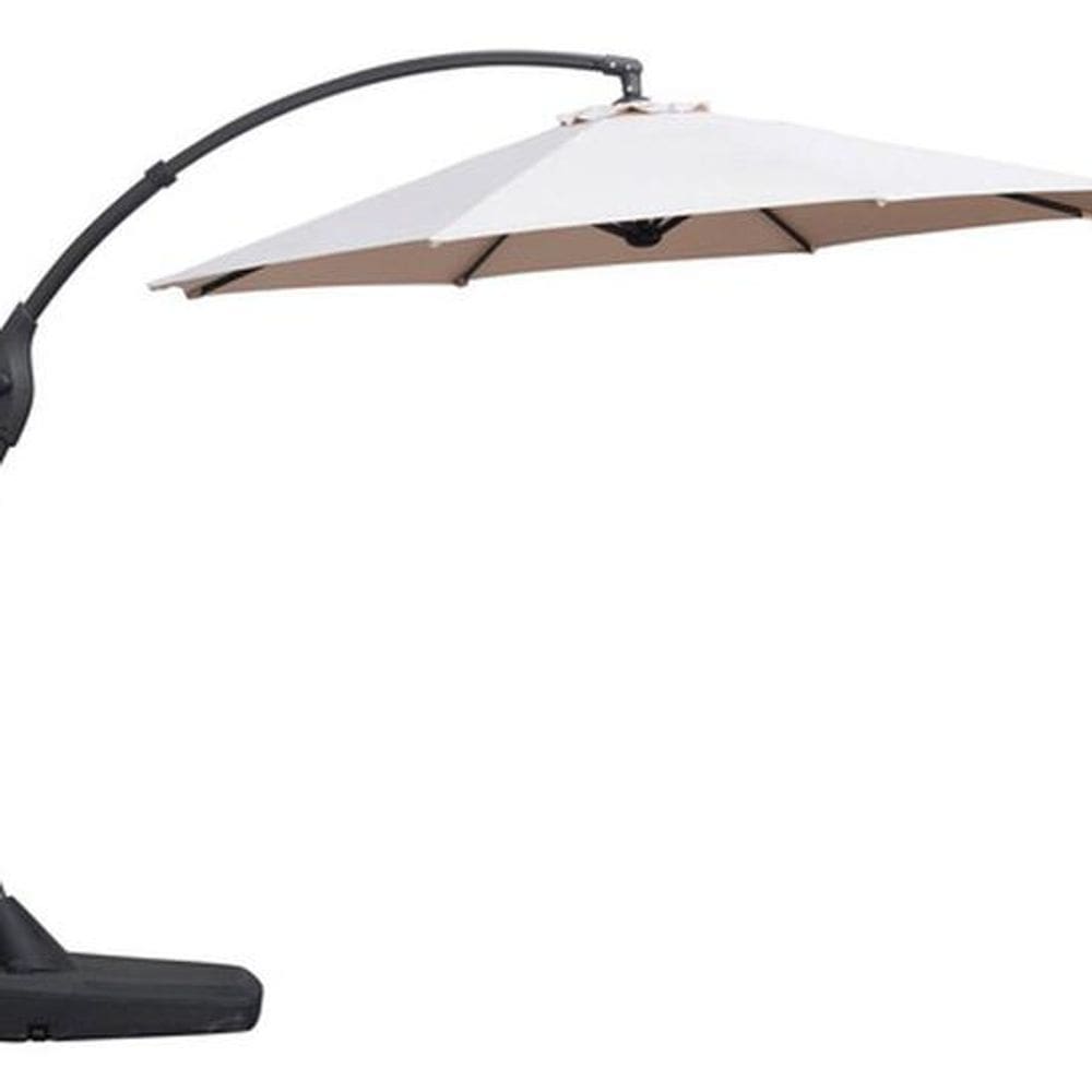Ombrelone Lateral Gigante 3m Em Alumínio Com Base - Shadow