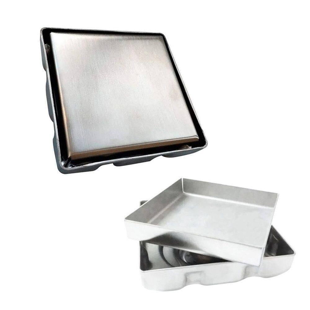 Ralo Oculto 15x15 Invisivel Anti Odor Banheiro Lavabo Cozinha Lavanderia Area De Serviço Limpeza