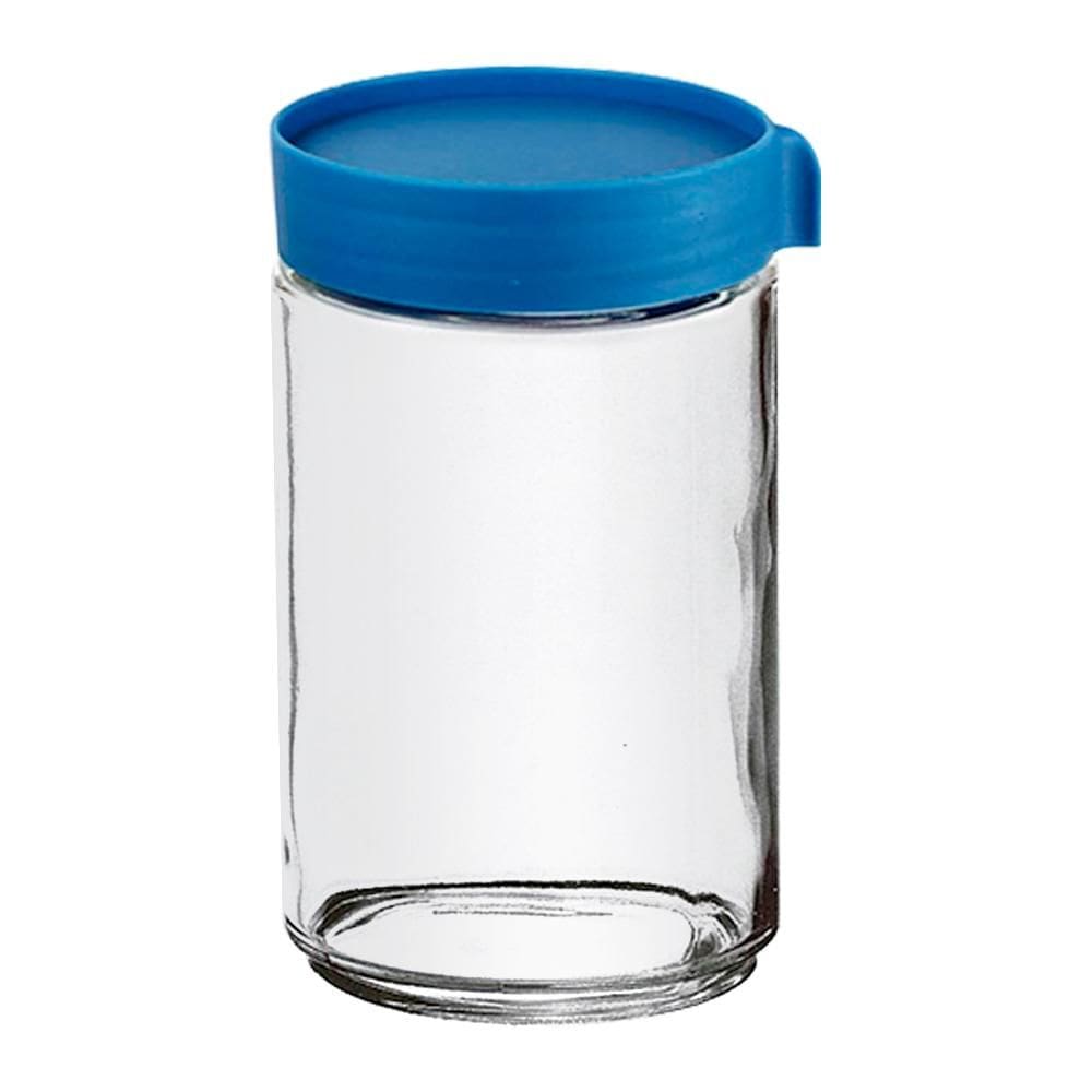Pote de Vidro com Tampa Azul 624ml 1 peça - Casambiente