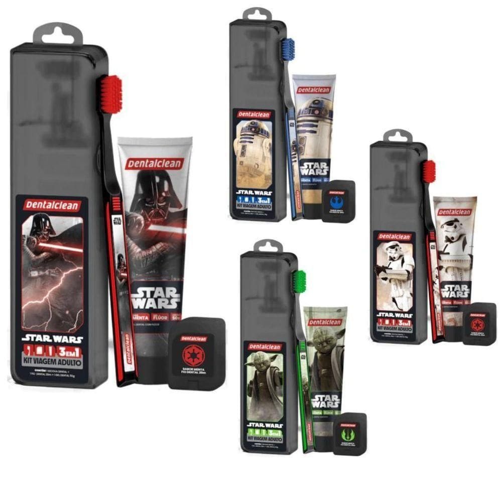 Kit Viagem 3 Em 1 - Star Wars - Dentalclean
