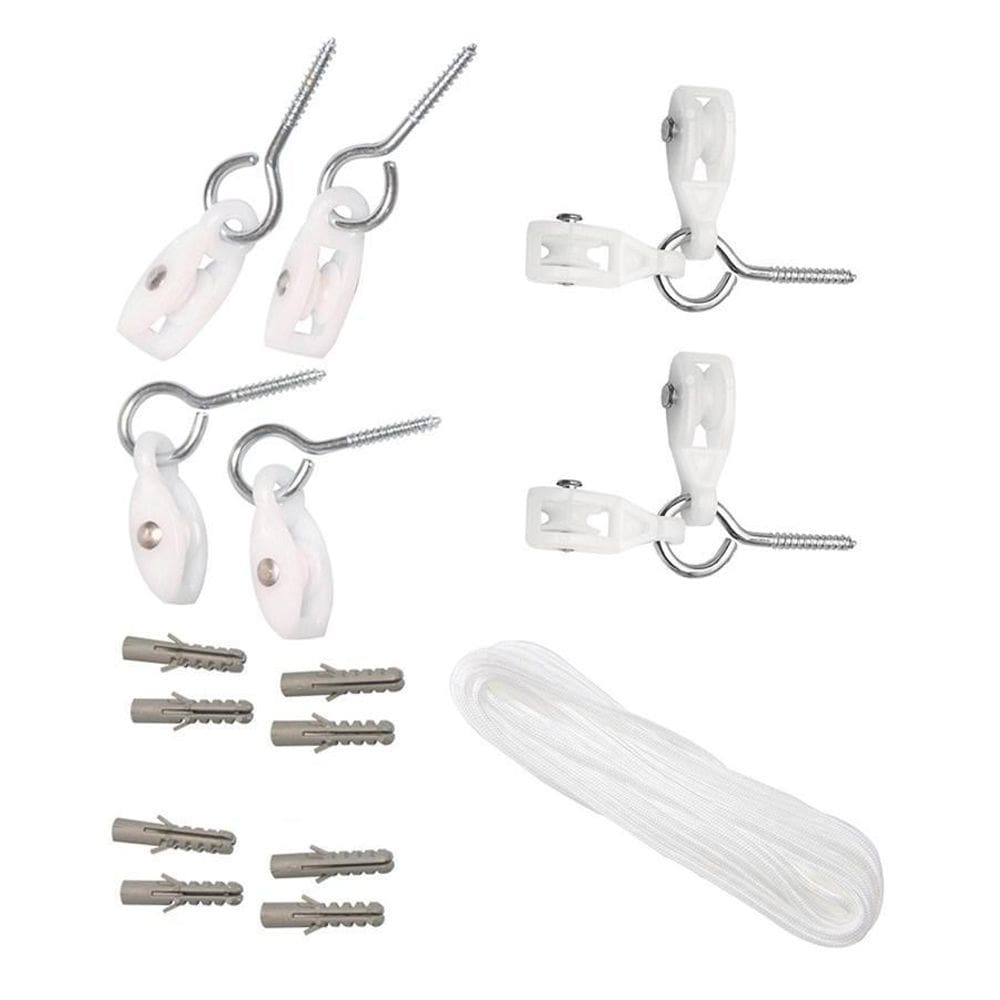 Kit Varal Teto Completo Com Corda Polipropileno Secalux