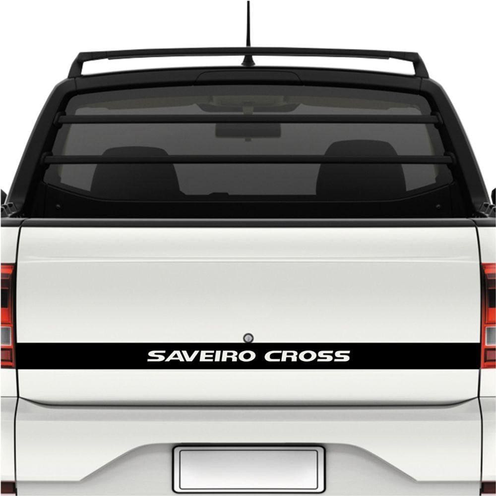 Faixa Tampa Traseira Saveiro Cross G5 - G6 Preto