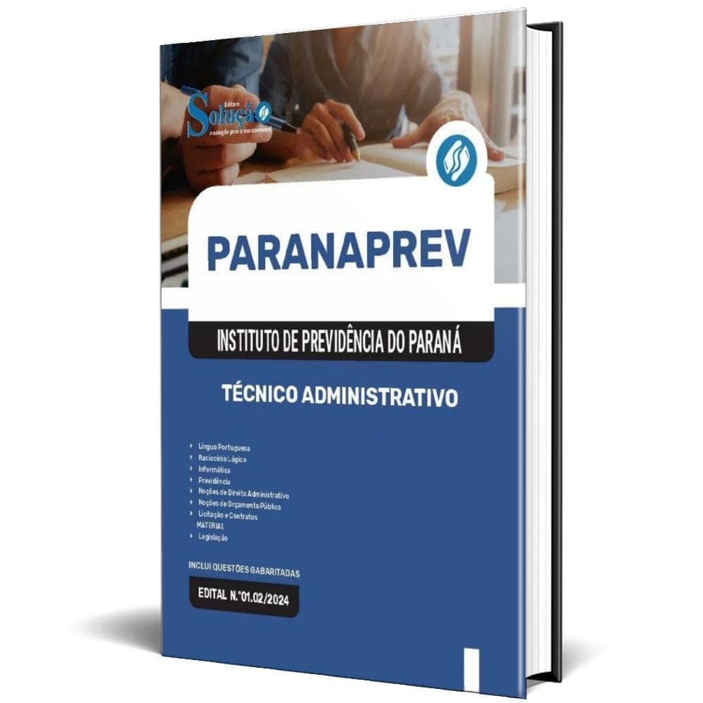 Apostila Paranaprev 2025 - Técnico Administrativo
