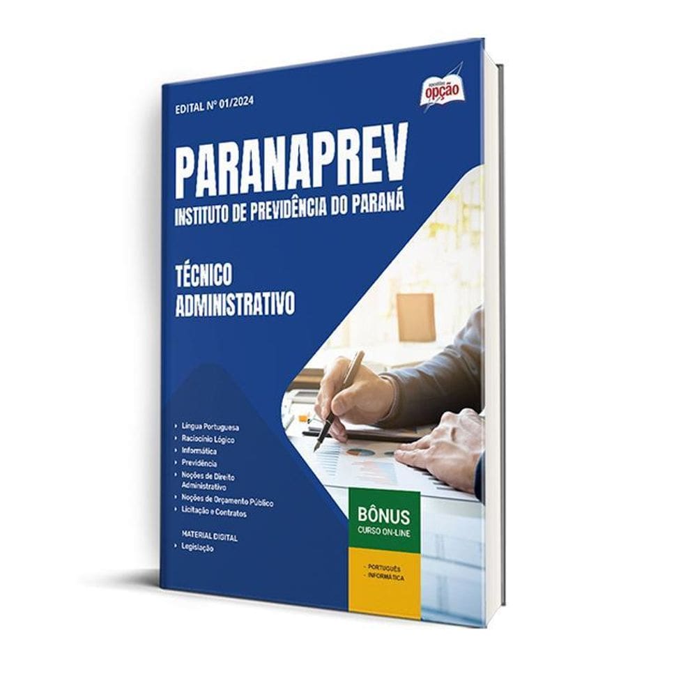 Apostila Paranaprev 2025 - Técnico Administrativo