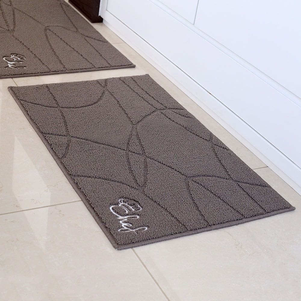 Tapete de Cozinha 100% Polipropileno Retangular Base Antiderrapante Vizapi Chef 50x80cm Castor