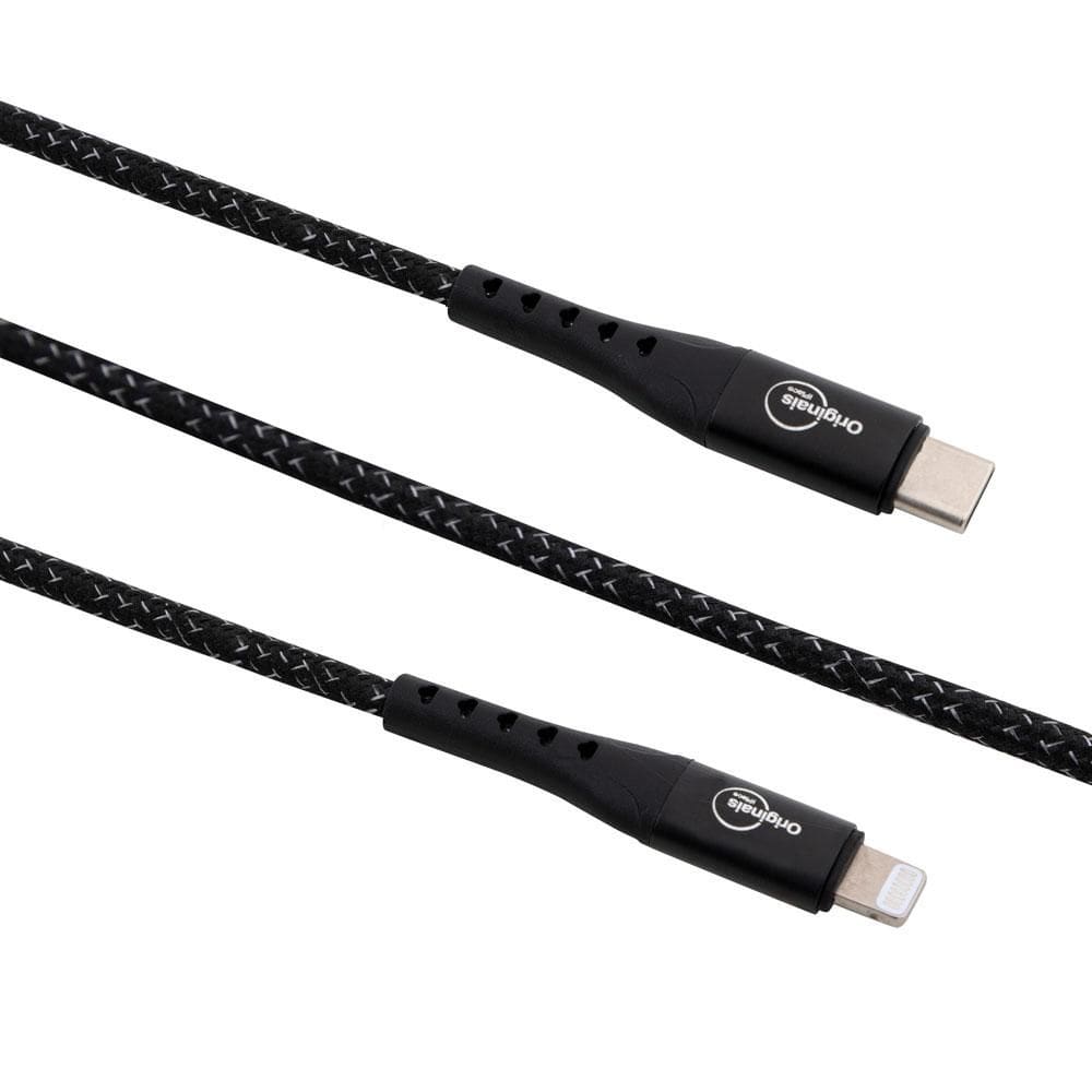 Cabo Lightning para USB-C, 1,2 metros, Linha Sampa, Originais iPlace, Preto