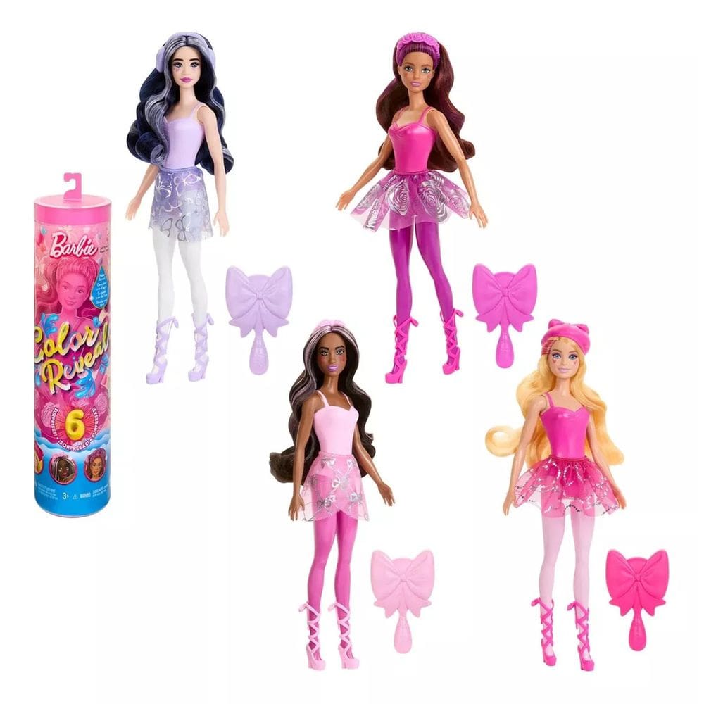 Boneca Barbie Color Reveal Bailarina Surpresa - Mattel HRK17