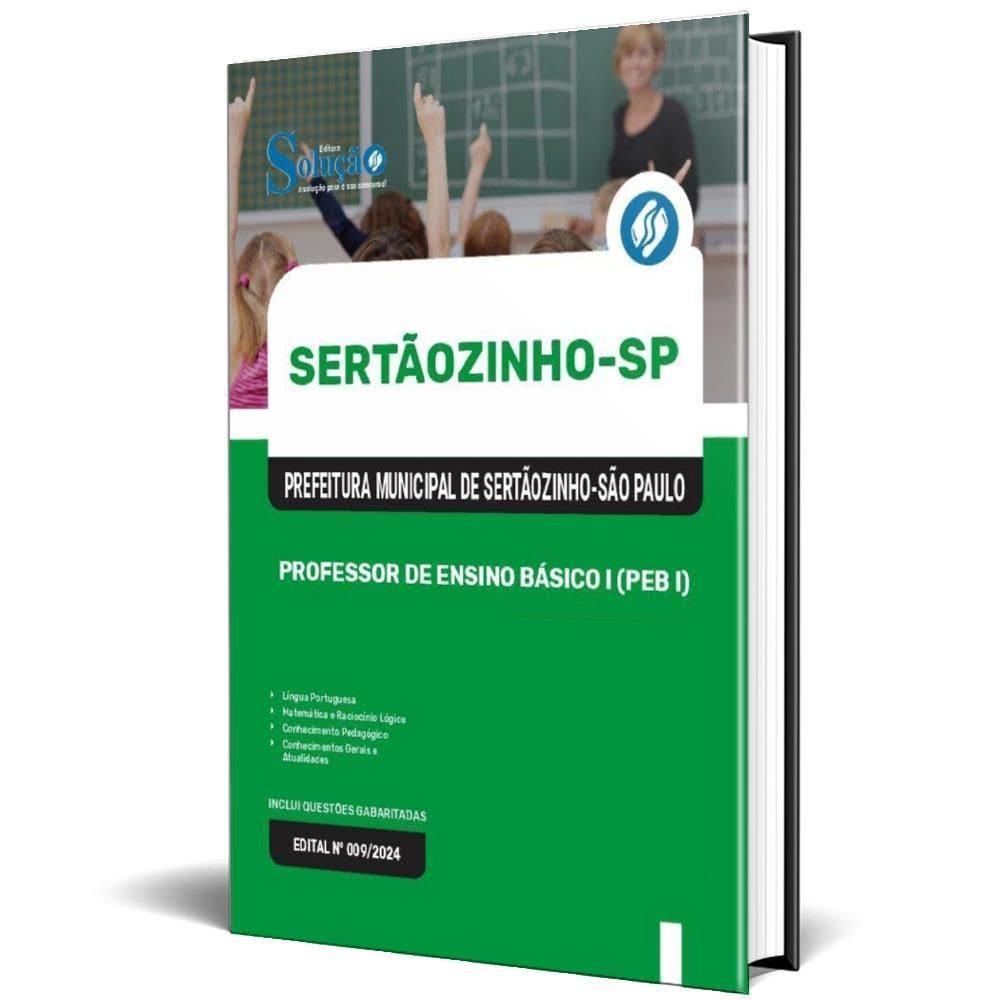 Apostila Prefeitura Sertãozinho Sp 2025 Professor Ensino