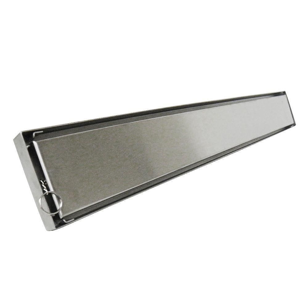 Ralo Invisivel Linear 60cm Anti Odor E Insetos Aço Inox Tampa Escovada Banheiro Canto