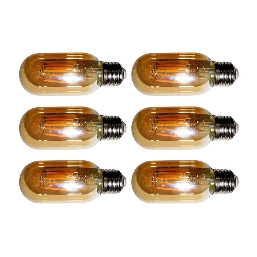 Lampadas De Led Kit 6 Multi Filamento 30w Retro Iluminação Vintage Bivolt