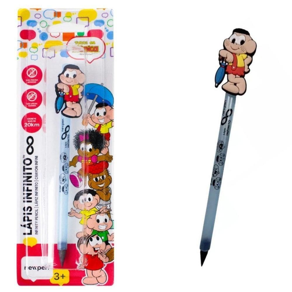 Lápis Infinito Hb Azul Turma Da Mônica - Cascão - Newpen